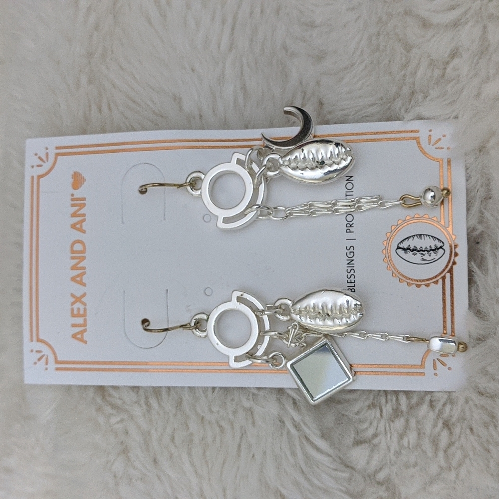 Alex and Ani Puka Shell earrings